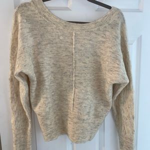 beige knit sweater